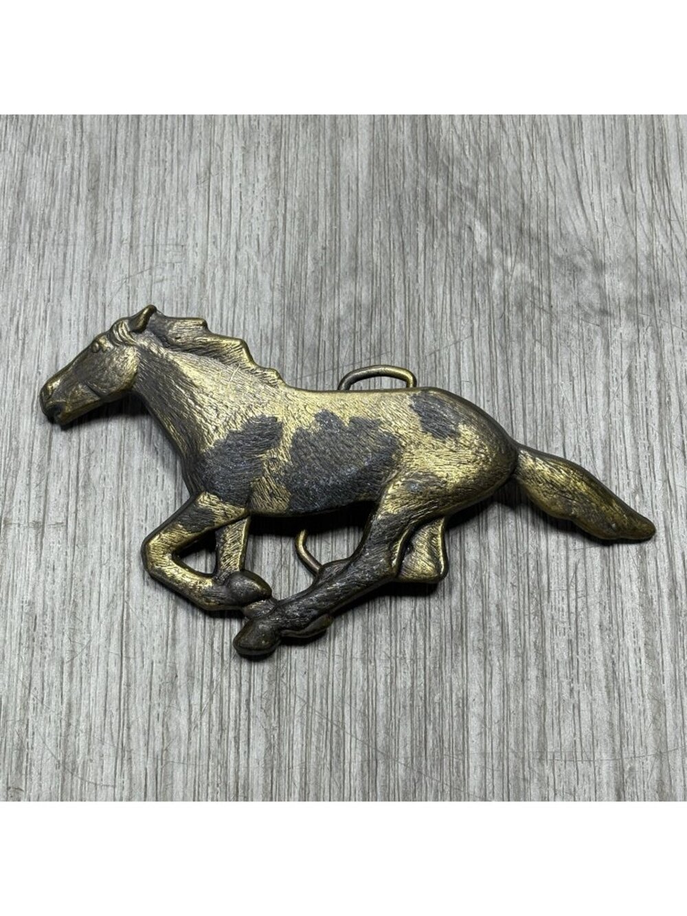 Vintage Large Mustang Horse Belt Buckle Power Muscle Car Cowboy Rodeo MBCI Metal